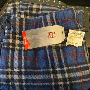 Avalanche Blue Plaid Woolen Scarf